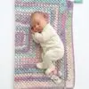 Handmade Pastel Crochet Baby Blanket with Unicorn Design & Tassel – Soft & Unique