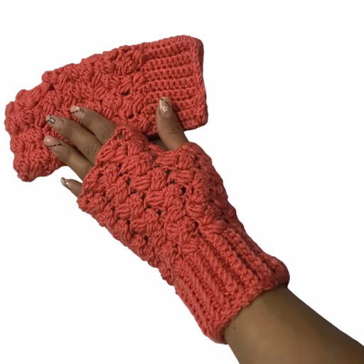 pocorn fingerless gloves orange