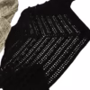 Black wide triangle scarf