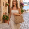 Raffia Clutch