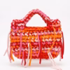 Mini colorful tote bag t-shirt yarn