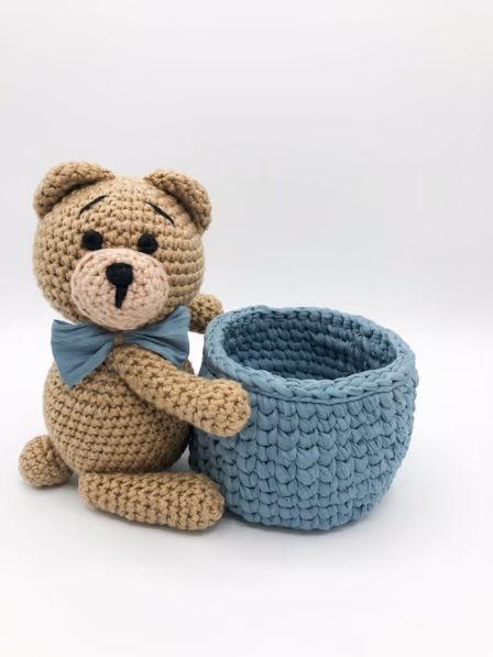 teddy-bear-with-crochet-basket