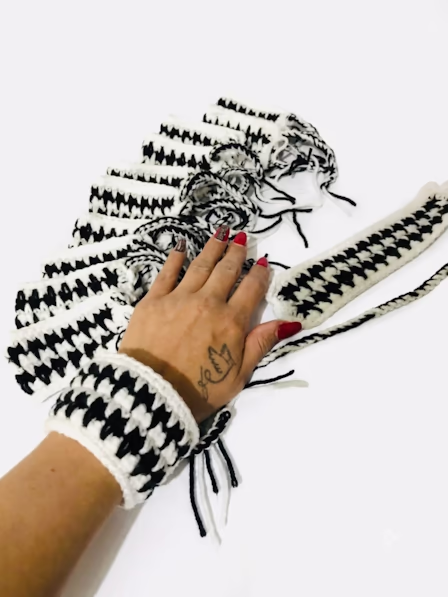 black & white palestine bracelet