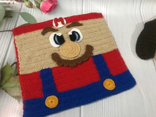 super mario pillow cover