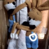 curtain holder bunny 2 pieces
