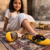 Gemini_Generated_Image_2v2jfh2v2jfh2v2j_50% Sunny Yellow Hand-Crocheted Clogs: Artistic Mosaic Edition