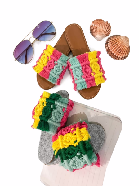 Boho-Chic Macramé slipper