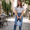 Gemini_Generated_Image_6lnfi66lnfi66lnf_50% Modern Blue & White T-Shirt Yarn Handbag