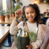 Olive Green Hand-Crocheted Bucket Bag