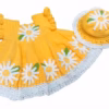 Gemini_Generated_Image_9jcifp9jcifp9jci_50% Sunshine Daisy Hand-Crocheted Baby Dress & Hat Set
