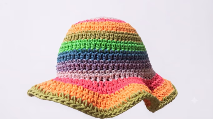 Colorful striped hat