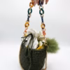 Olive Green Hand-Crocheted Bucket Bag