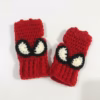 spiderman Fingerless Hand-Crocheted Gloves