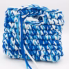 Modern Blue & White T-Shirt Yarn clutch