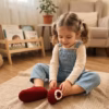red flowered crocs
