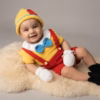Playful Storybook Hand-Crocheted Baby Outfit Set