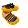Gemini_Generated_Image_snaz2rsnaz2rsnaz_50% Sunny Yellow Hand-Crocheted Clogs: Artistic Mosaic Edition