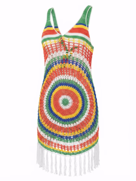 Radiant Bohemian Crochet Cover-Up Dress