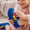 Gemini_Generated_Image_z6qr8wz6qr8wz6qr_50% Vibrant Floral Hand-Crocheted Clogs: Royal Blue Edition